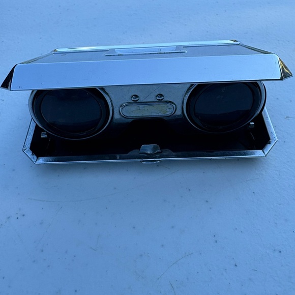 Compact Silver Portable Binoculars - Picture 1 of 5
